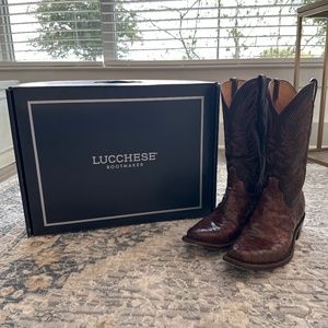 Lucchese Elgin Boots in Chocolate